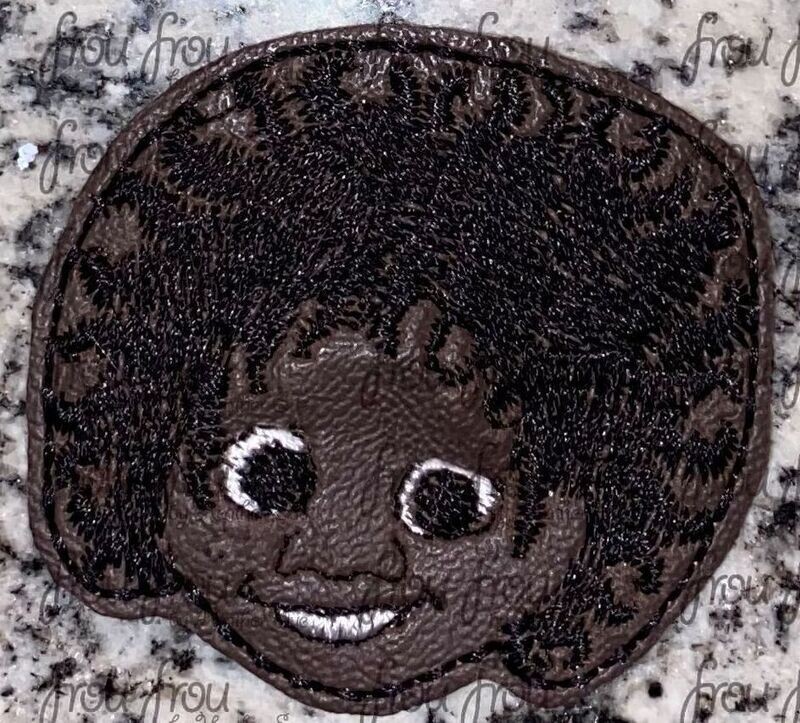 Antoni Enchanto Head Clippie Machine Embroidery In The Hoop Project 1.5, 2, 3, and 4 inch and SORTED into multiples