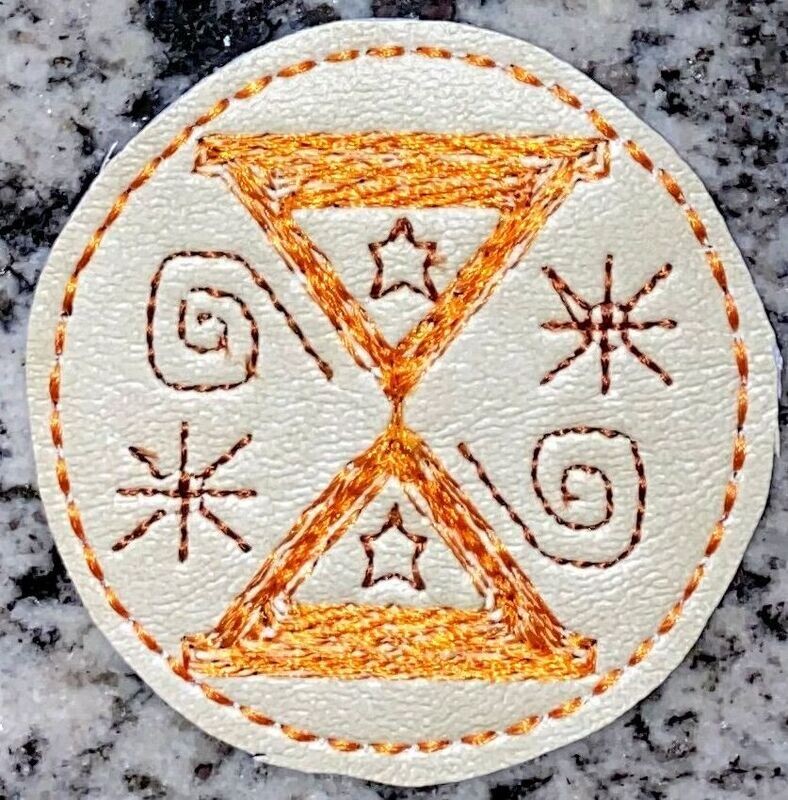 Broono Hourglass Enchanto Symbol Clippie Machine Embroidery In The Hoop Project 1.5, 2, 3, and 4 inch and SORTED into multiples