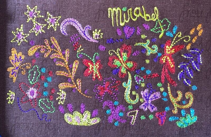 Meerabel Enchanto BAG Outfit Embroidery THREE Design SET Machine Embroidery Designs, multiple sizes including 4"-16"