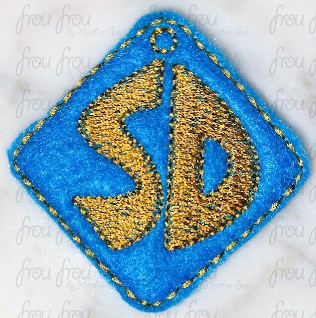 Scooba Due Dog Tag Clippie Machine Embroidery In The Hoop Project 1.5, 2, 3, and 4 inch and SORTED into multiples