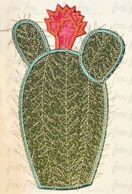 Isabel's Cactus Enchanto Machine Applique and Filled Embroidery Designs, Multiple sizes 2.5"-16"