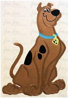 Scooba Due Dog Full Body Scooba Due Machine Applique and filled Embroidery Design, Multiple Sizes, including 3