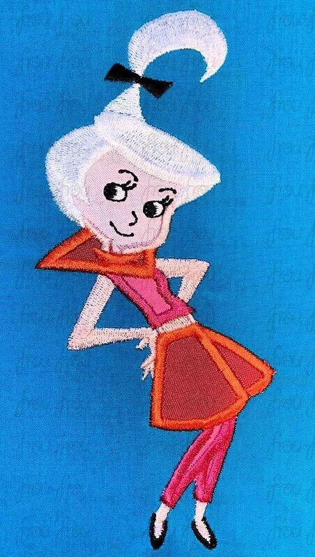 Jude Jets Full Body Jet Sons Machine Applique Embroidery Design, Multiple Sizes, including 4"-16"