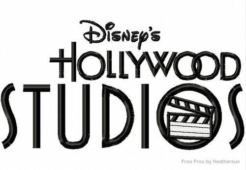 Hollywood Logo Machine Embroidery Design, multiple sizes including 4 inch