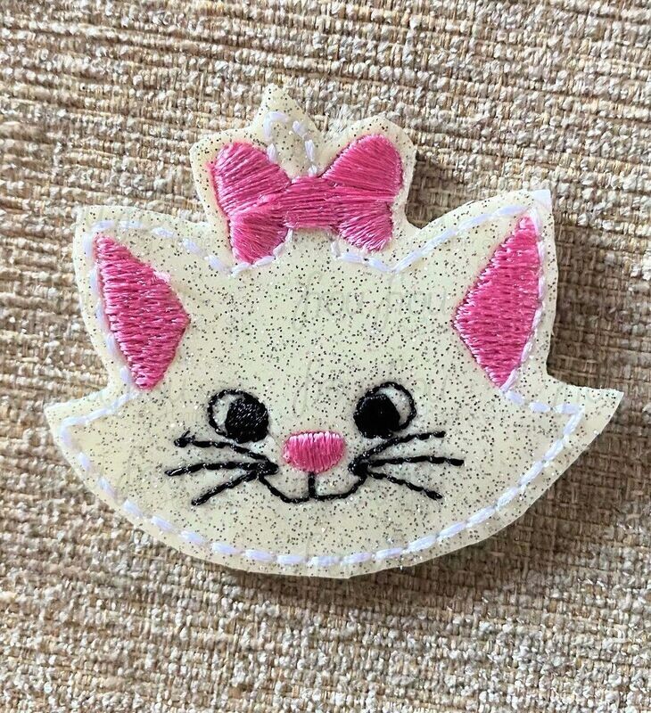 Artist Cat Mary Clippie Machine Embroidery In The Hoop Project 1.5, 2, 3, and 4 inch and SORTED into multiples