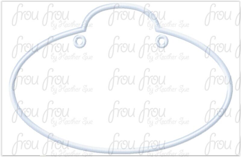 Blank Stroller and Name Tag Fish Extender IN THE HOOP Machine Applique Embroidery Design 4"-16"