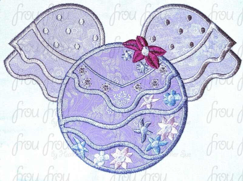 Isabel Enchanto Miss Mouse Head Machine Applique Embroidery Design 4"-16"