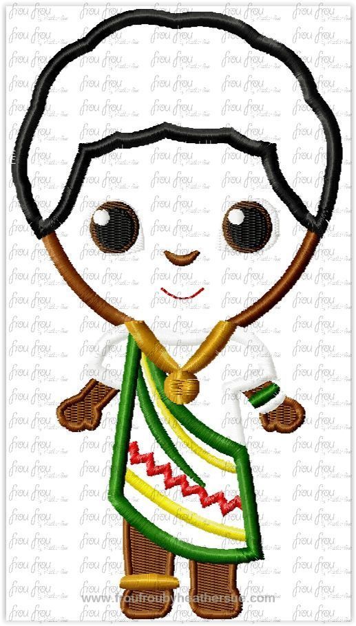 African Boy Cutie It's a Small Globe Ride Machine Applique Embroidery Design, Multiple Sizes including 4