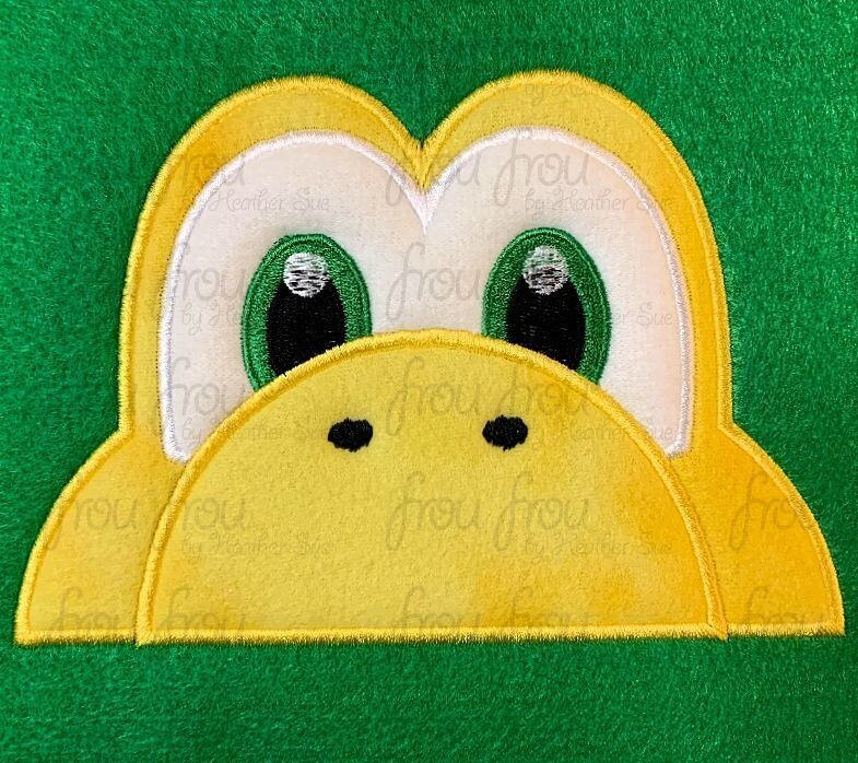 Kooper Troop Peeker Maro Machine Applique and Filled Embroidery Design, 2.5&quot;-16&quot;