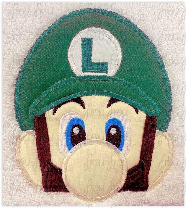 Lugi Peeker Maro Machine Applique and Filled Embroidery Design, 2.5&quot;-16&quot;