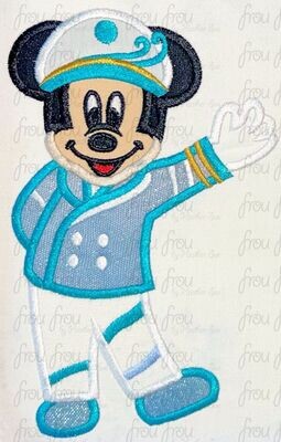25th Anniversary Dis Cruise Line Mister Mouse Machine Applique Embroidery Design 4
