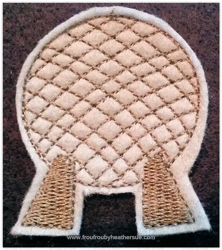 Clippie Ecpot Ball Spaceship Globe Machine Embroidery In The Hoop Project 1.5, 2, 3, and 4 inch