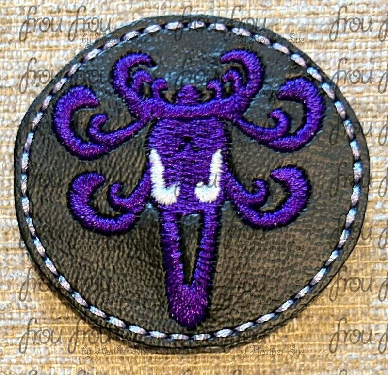 Clippie Haunted House Wallpaper Machine Embroidery In The Hoop Project  1.5, 2, 3, and 4 inch and SORTED