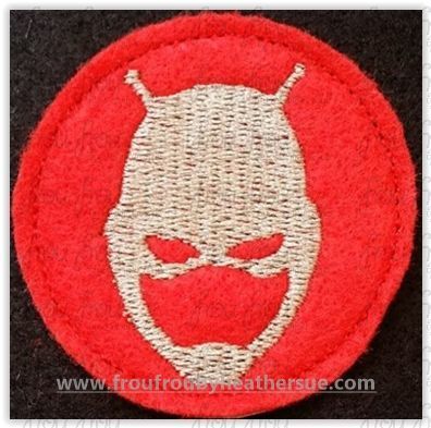 Clippie Ant Guy Superhero Machine Embroidery In The Hoop Project 1.5, 2, 3, and 4 inch