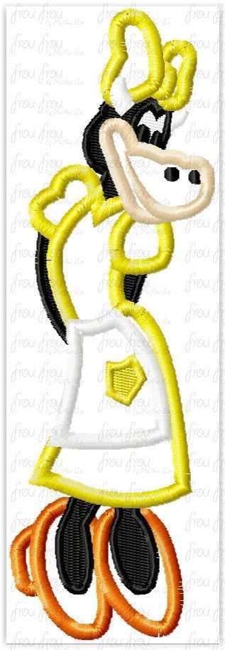 Clara Cow Full Body Machine Applique Embroidery Design, Multiple Sizes 4&quot;-16&quot;