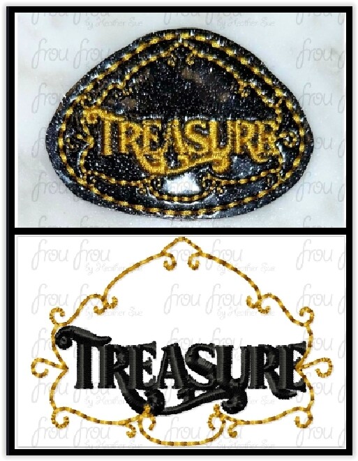 Treasure Dis Cruise Ship Clippies TWO design SET Machine Embroidery In The Hoop Project 1.5