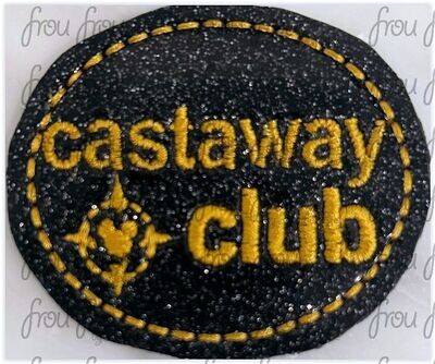 NEW Cast Away Club Dis Cruise Ship Clippies Machine Embroidery In The Hoop Project 1.5"-4" and SORTED into Multiples