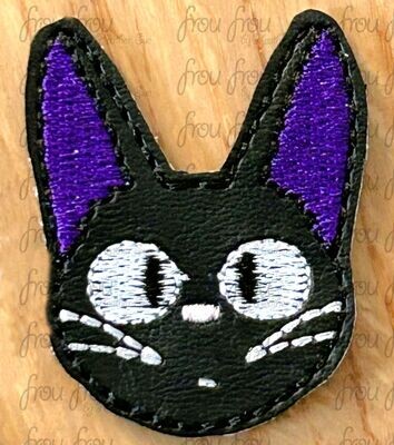 Jigee Cat Head Clippie Machine Embroidery In The Hoop Project 1.5
