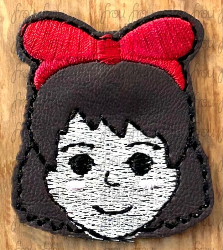 Keekee Delivery Head Clippie Machine Embroidery In The Hoop Project 1.5&quot;-4&quot; and SORTED into multiples