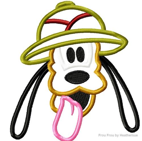 Plulo Safari Face Machine Applique Embroidery Design, Multiple Sizes- including 4 INCH