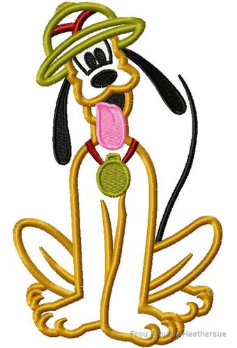 Plulo Safari Full Body Machine Applique Embroidery Design, Multiple Sizes- including 4 INCH