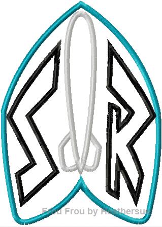 Space Ranger Arm Patch Toy Machine Applique Embroidery Design, Multiple Sizes, including 4 inch