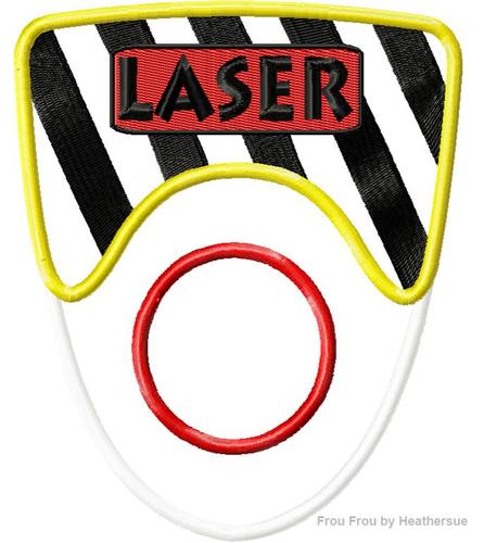 Space Ranger Laser Lazer Toy Machine Applique Embroidery Design, Multiple Sizes, including 4 inch