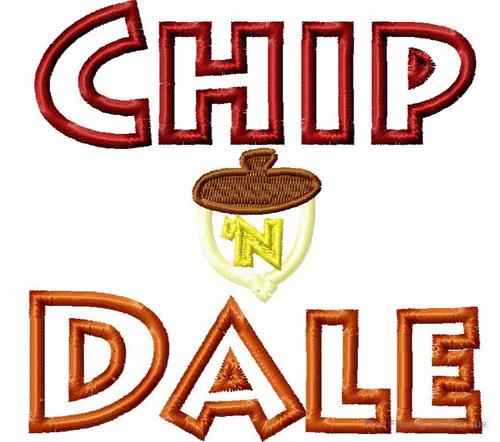 Chep and Dole Logo Machine Embroidery Applique Design Multiple Sizes, including 4 inch