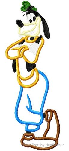 Guufy Full Body Machine Applique Embroidery Design, Multiple Sizes, including 4 inch