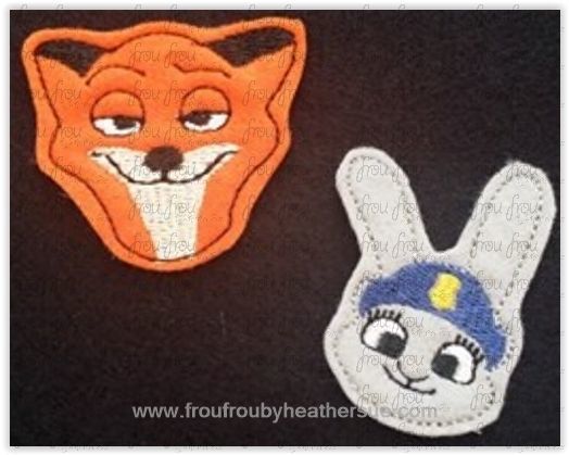 Clippie Zoo Movie  TWO Design SET Machine Embroidery In The Hoop Project 1.5, 2, 3, and 4 inch