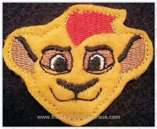 Clippie KLion Lion Guardians Machine Embroidery In The Hoop Project 1.5, 2, 3, and 4 inch