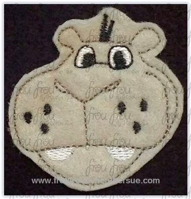 Clippie Bessie Hippo Lion Guardians Machine Embroidery In The Hoop Project 1.5, 2, 3, and 4 inch
