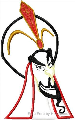 Jaffer Head and Shoulders A Lad In Machine Applique Embroidery Design, multiple sizes including 4x4