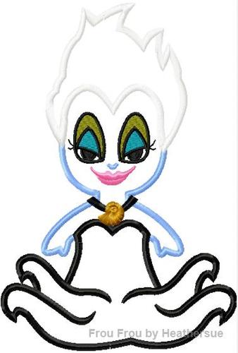 Ursea Little Princess Cutie Machine Applique Embroidery Design, Multiple Sizes