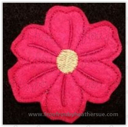 Clippie Ellie's Flower Freezing Machine Embroidery In The Hoop Project 1.5, 2,  3, and 4 inch