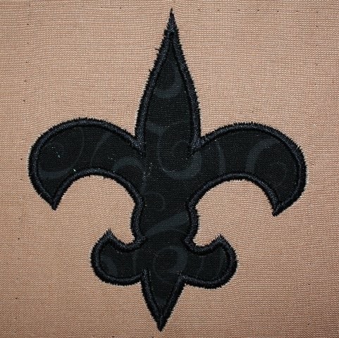 Fleur De Lis New Orleans, Machine Applique Embroidery Design, Multiple Sizes, including 4 inch