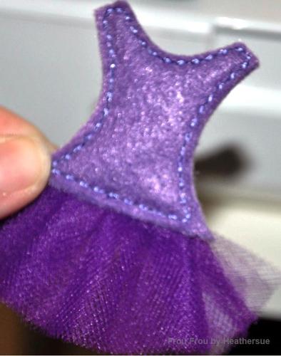 Clippie Tutu Machine Embroidery In The Hoop Project 1, 1.5, and 2 inch