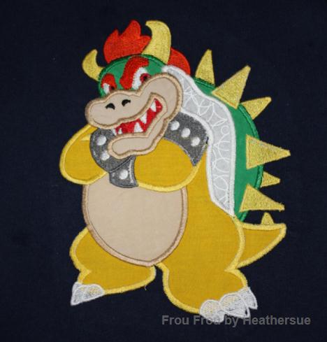 Bowsy Machine Applique Embroidery Design, Multiple Sizes, including 4 inch
