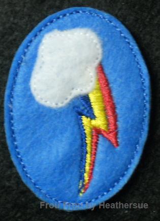 Clippie Rainbow Cute Mark Little Horse Machine Embroidery In The Hoop Project 1, 1.5, 2, and 3 inch