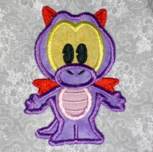 Imagination Cutie Machine Applique Embroidery Design, Multiple sizes including 4 inch