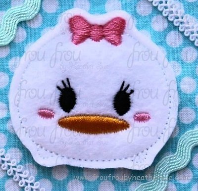 Clippie Dasey Duck Tzum Machine Embroidery In The Hoop Project 1.5, 2, and 3 inch