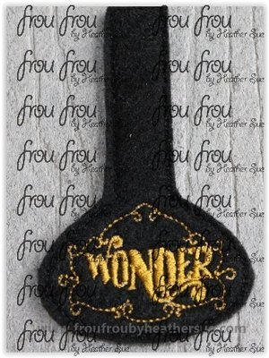 Wunder Dis Cruise Ship Name Key Fob, Two versions each, short and long tab, velcro or snaps, THREE SIZES in the hoop Machine Applique Embroidery Design- 4", 7", and 10" Wunder Dis Cruise Ship Name Key Fob, Two versions each, short and long tab, velcro or snaps, THREE SIZES in the hoop Machine Applique Embroidery Design- 4", 7", and 10"
