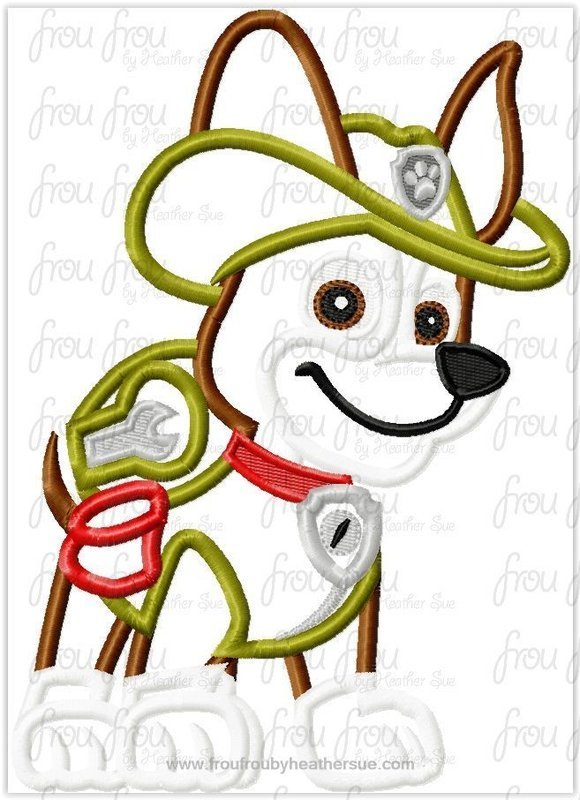 Tracking Paw Puppy Dog Machine Applique Embroidery Design, multiple sizes, including 4&quot;-16&quot;