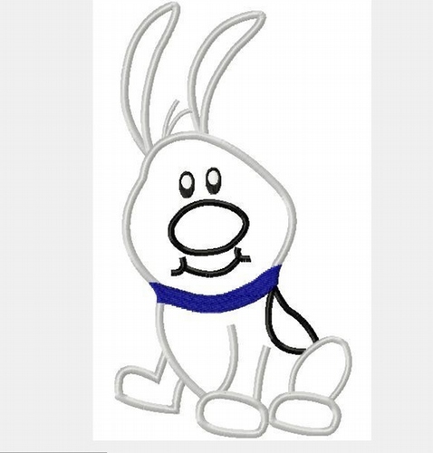 Little Bro Dog  Applique, Machine Embroidery Design, multiple sizes including 4 inch