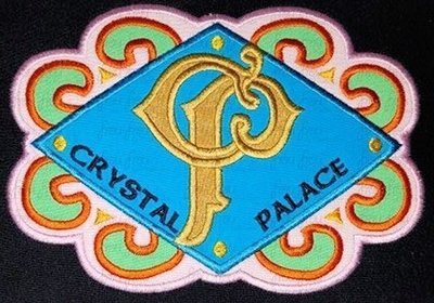 Crystal Plaza Restaurant Logo Wording Machine Applique Embroidery Design, multiple sizes including 3