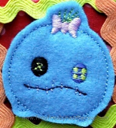 Clippie Lila's Doll Tzum Machine Embroidery In The Hoop Project 1.5, 2, and 3 inch