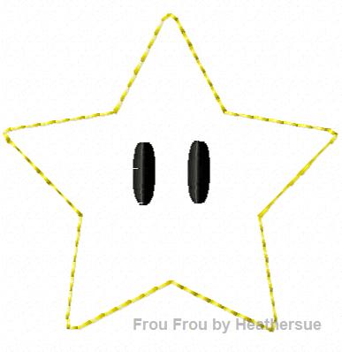 Clippie Maro Star Machine Embroidery In The Hoop Project 1, 1.5, 2, and 3 inch