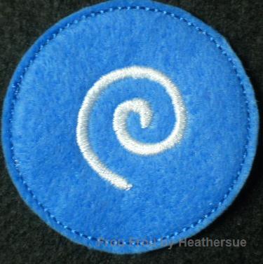 Clippie Sky Land Air Symbol Machine Embroidery In The Hoop Project 1, 1.5, 2, and 3 inch