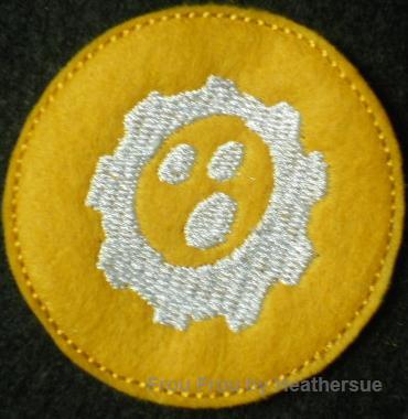 Clippie Sky Land Tech Symbol Machine Embroidery In The Hoop Project 1, 1.5, 2, and 3 inch