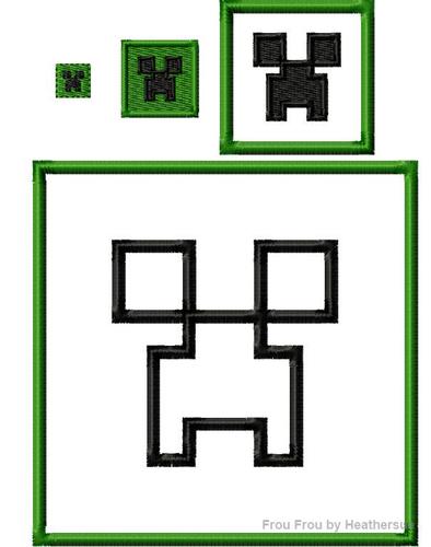 Mine Creep Machine Applique and filled Embroidery Design- 1"- 6x10